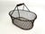 Vintage French Wire Gathering Basket W/ Wooden Grip For Sale - Image 4 of 9