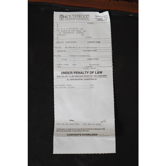 Southwood Carved Mahogany Chippendale Style Library Chair For Sale - Image 12 of 12