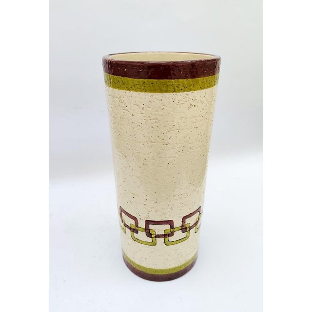 Mid-Century Modern Vintage Ceramic Vase by by Alvino Bagni for Bitossi, 1960s For Sale - Image 3 of 11