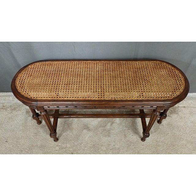 Louis XVI Style Walnut Piano Bench For Sale - Image 4 of 12
