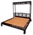 Vintage White Furniture Chinoiserie Style Burl Wood & Lacquer Queen Size Platform Bed For Sale - Image 11 of 11