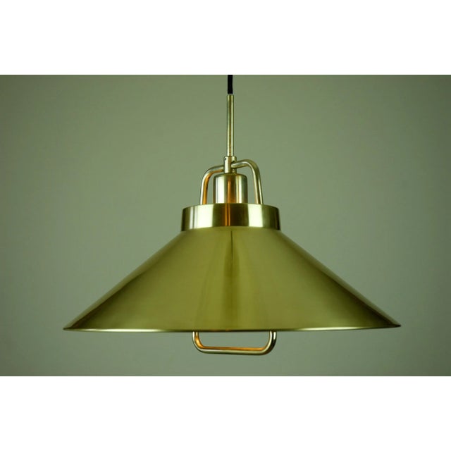 Vintage Brass Pendant Lamp by Fritz Schlegel for Lyfa, 1970s, in Flawless conditions. Designed 1970 to 1979 This piece has...