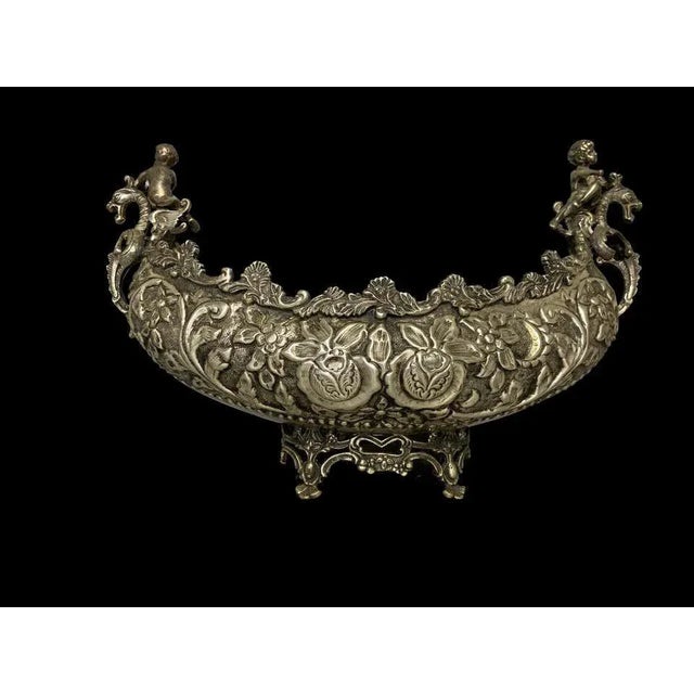 Silver Venetian Silver-Plated Gondolas Serveware, 20th-Century, Set of 2 For Sale - Image 8 of 16