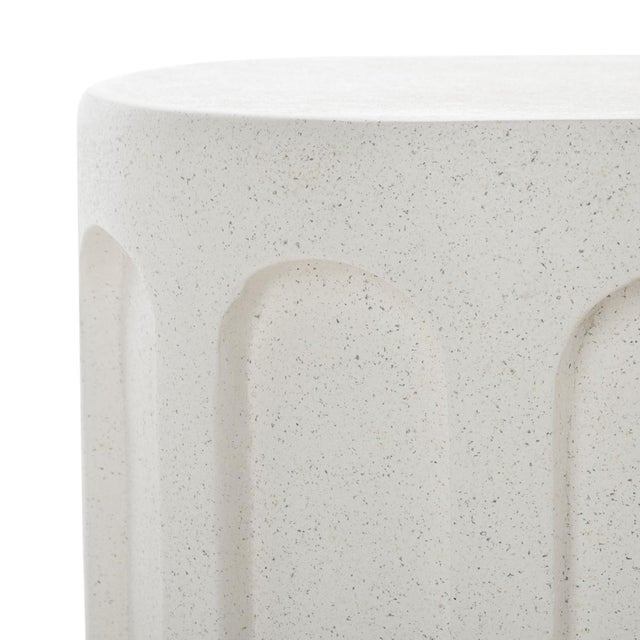 Spritely Home Nikolaus Accent Table in White For Sale - Image 4 of 7