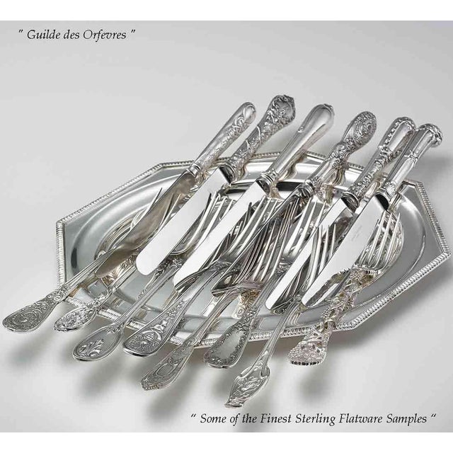 Sterling Silver Soup Spoon, Chased & Pierced Vine Hand-Forged by C. J. Vander For Sale - Image 10 of 11