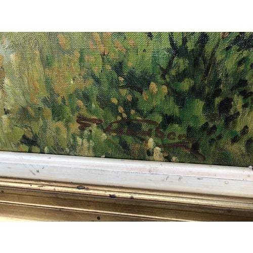 E Landberg, Landscape Composition, Oil Painting on Canvas, Framed For Sale - Image 8 of 11