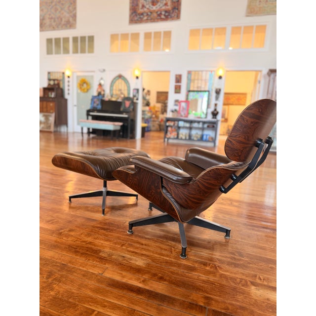 1970s 1970s Herman Miller Eames Chair and Ottoman For Sale - Image 5 of 11