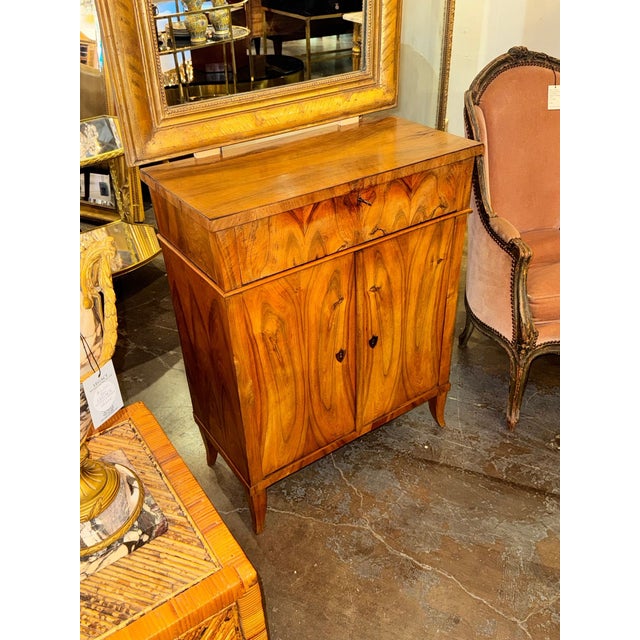 Biedermeier 19th C. German Biedermeier Walnut Side Cabinet For Sale - Image 3 of 7