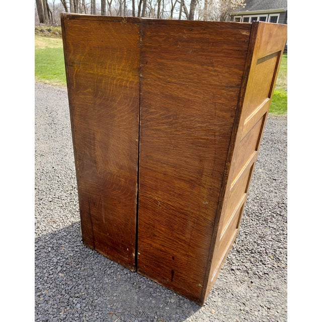 Wood Antique Yawman and Erbe File Cabinets Rochester Ny For Sale - Image 7 of 18