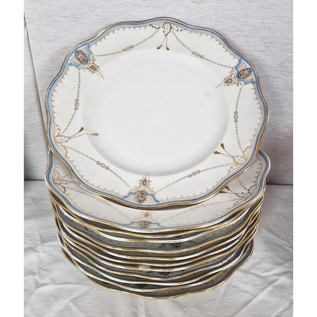 Ceramic Decorated Porcelain Tableware, 1890s, Set of 60 For Sale - Image 7 of 18
