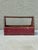 Antique solid wood tool caddy with removable metal divider. Red. Measures 20” x 7 1/2” x 12”.