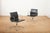 Swivel Chair EA 104 in Chrome-Plated Aluminum and Black Leather Upholstery by Ray and Charles Eames for Vitra, 1958 For Sale - Image 18 of 18
