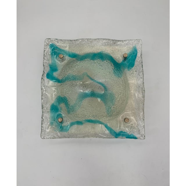 Murano Glass Wall Lamp attributed to AV Mazzega, Italy, 1970 For Sale - Image 4 of 7