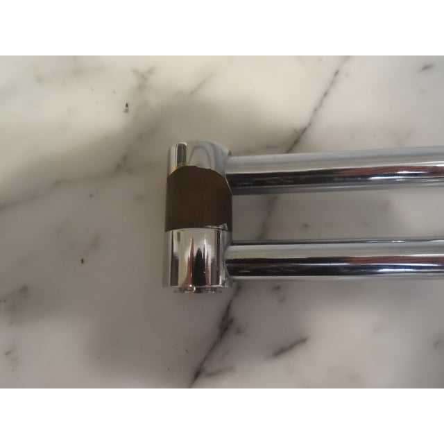 American Vintage Hansen New York Wall Lamps in Chrome - a Pair For Sale - Image 3 of 6