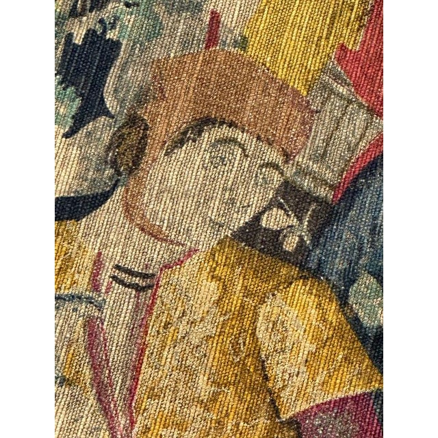 Vintage French Screen Printed Tapestry, 1970s For Sale - Image 15 of 18