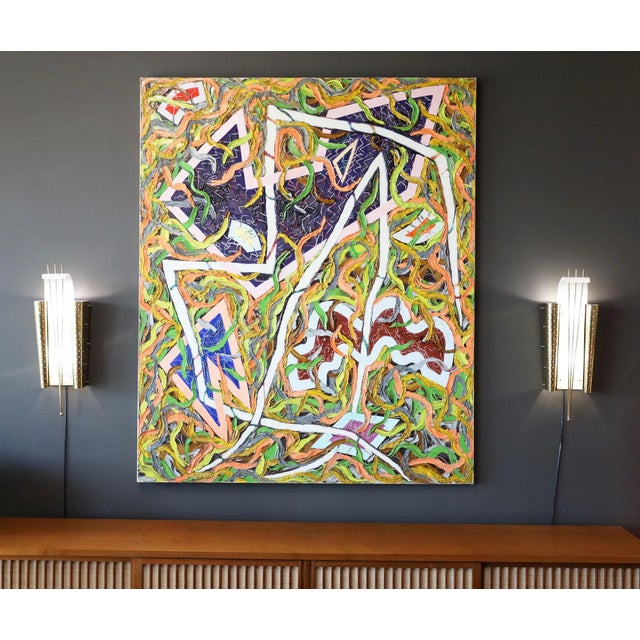 Joan Thorne (Born 1943) "Izz", Oil on Canvas, 1979, 83" X 68" For Sale In Dallas - Image 6 of 14