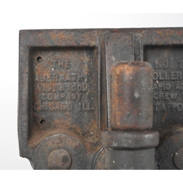 Mid 20th Century Vintage Industrial 54.375 In. Maple Woodworkers Workbench For Sale - Image 5 of 16