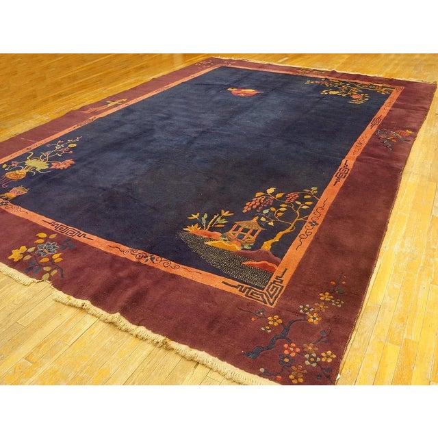 1920s Chinese Art Deco Carpet ( 9'10" x 13'6" - 300 x 412 ) For Sale - Image 4 of 11