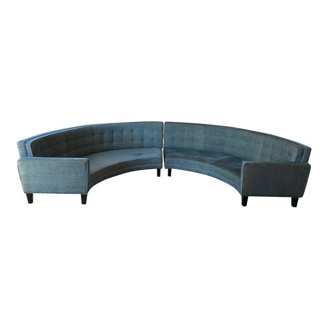 Vintage Mid Century Semi Circle Sofa Chairish
