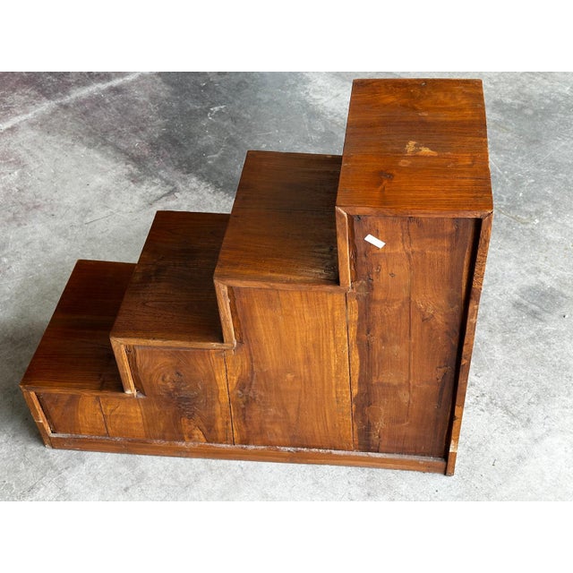 1950s Japanese Wooden Kaidan Tansu, 1950s For Sale - Image 5 of 16