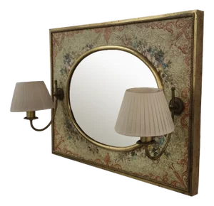 Mirror with Wall Lights attributed to Baga, 1996