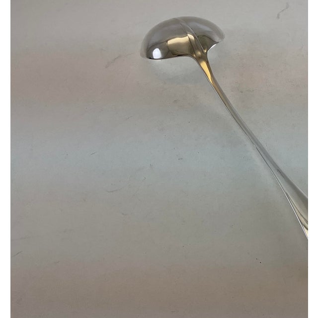 1980s Silver Soup Ladle, Rattail . For Sale - Image 12 of 12
