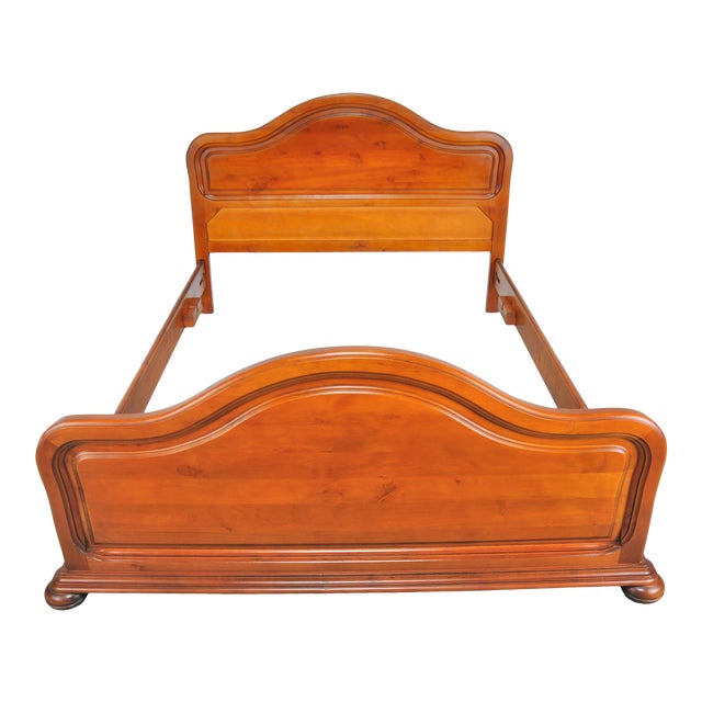 Vintage French Country Style Cherry Wood Full Size Bed Frame Chairish