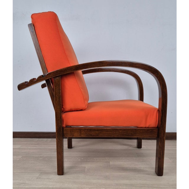 1920s Art Deco Reclining Armchair, Vienna, 1920s For Sale - Image 5 of 18