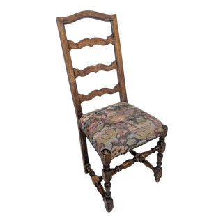 Vintage Oak Chair with High Backrest, 1965 For Sale