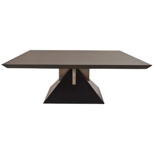 Custom Design Granite Pyramid Table by Stanley J. Friedman for Brueton