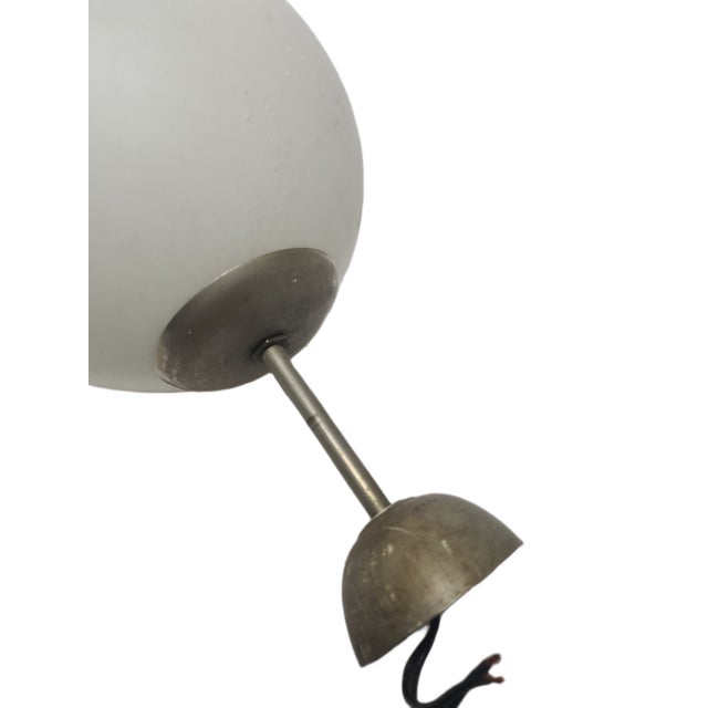 Art Deco Communist Pendant Lamp, Poland, 1960s For Sale - Image 10 of 15
