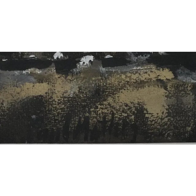 Modern Paul Mathey, Composition de Notre Dame, Gouache on Paper, Framed For Sale - Image 3 of 9