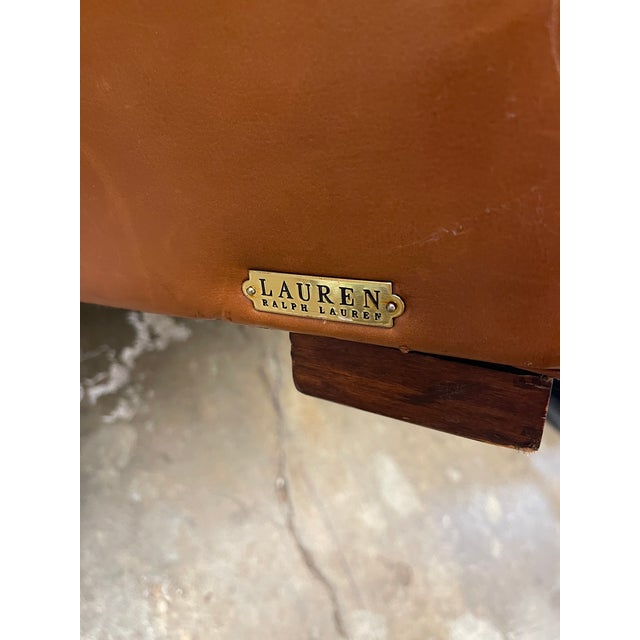 Ralph Lauren Leather Club Chair For Sale In Atlanta - Image 6 of 9