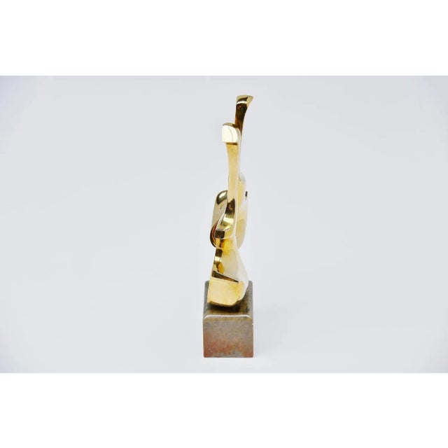 Bronze Guitar - Violin Sculpture by Hattakitkosol Somchai, 1970s For Sale - Image 6 of 9