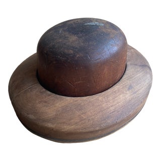 Antique Derby Hat Block Mold For Sale