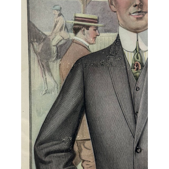 Illustration 1913 Mens Fashion Print For Sale - Image 3 of 8