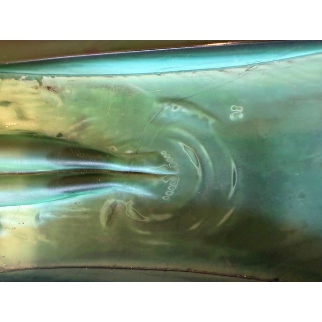 1930s Art Deco Malachite Glass Nude Figural Ashtray For Sale - Image 5 of 16