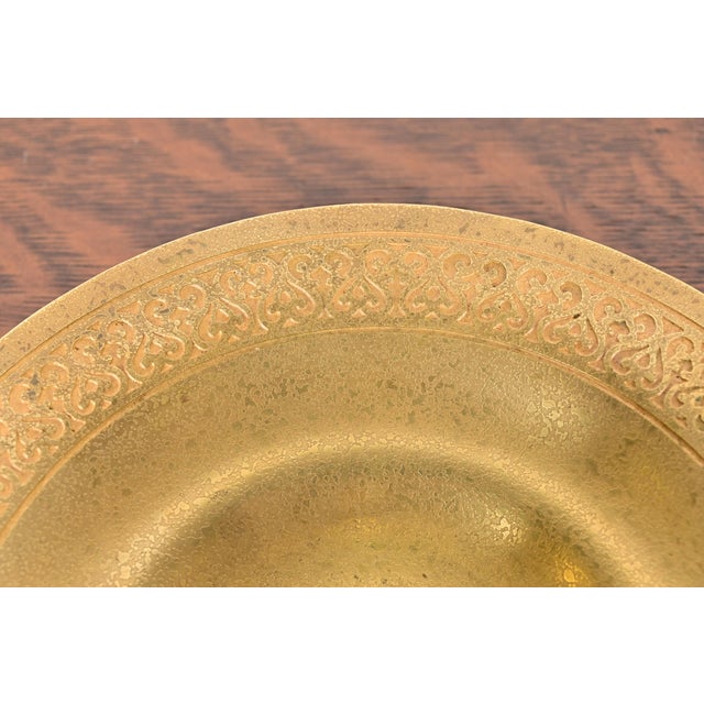 Tiffany Studios New York Bronze Doré Bowl With Decorative Border For Sale - Image 10 of 13
