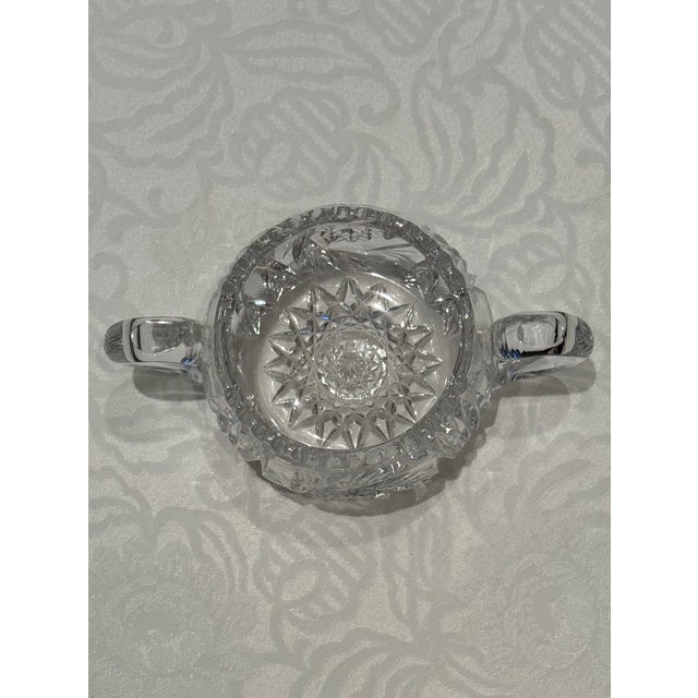 Transparent Late 19th Century American Brilliant Period Creamer and Sugar Set - 3 Pieces For Sale - Image 8 of 14