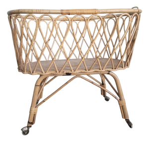 Bamboo Cradle with Wheels
