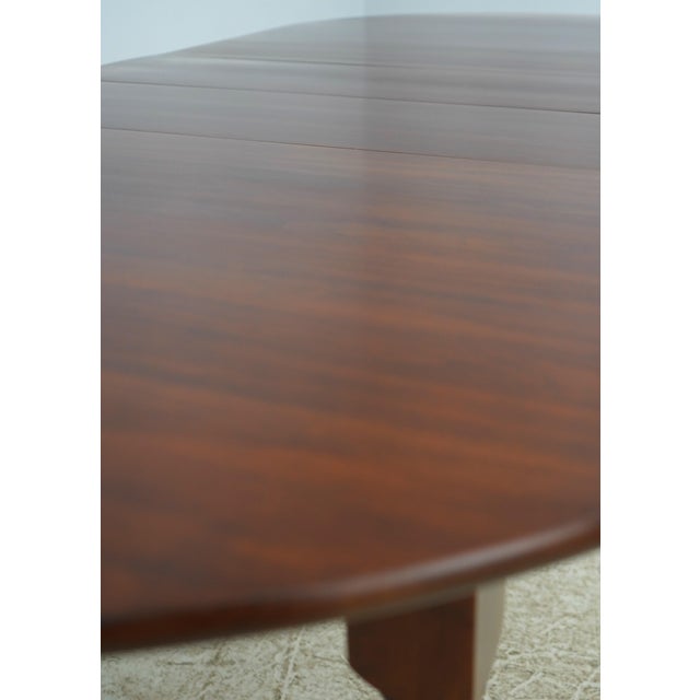 Wood Henkel Harris Cherry Oval Dining Table For Sale - Image 7 of 18