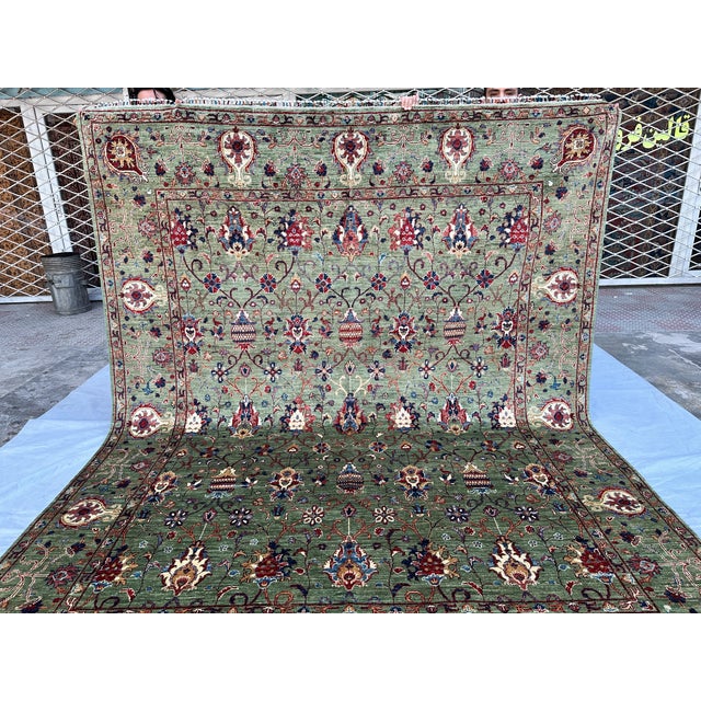 Hand-Knotted Afghan Ziegler Chobi Bidjar Style Wool Area Rug - 8'0" X 9'11" For Sale - Image 6 of 13
