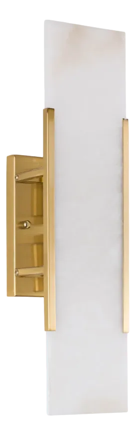 Mosman Brass Linear Wall Sconce from Pure White Lines