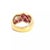 Contemporary Kurt Wayne Ruby Gold Ring Diamond 18k Yellow 3.25ctFancy Band For Sale - Image 3 of 8