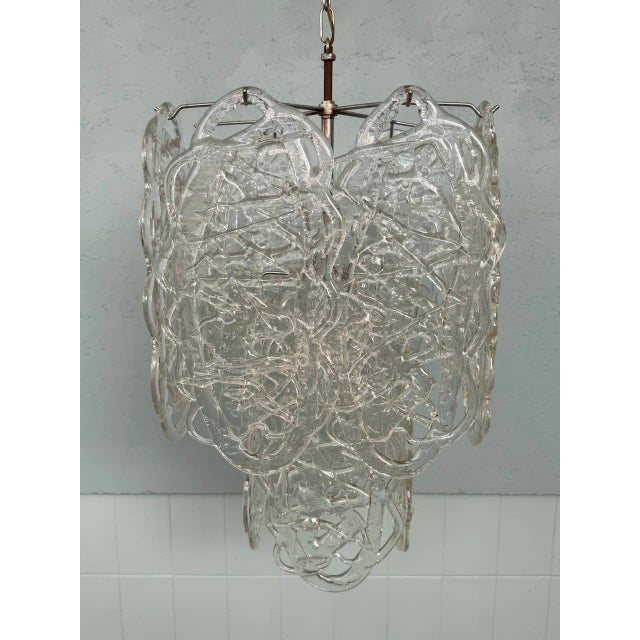 Italian Glass Ragnatela Model Pendant from Mazzega, 1960s For Sale - Image 6 of 18