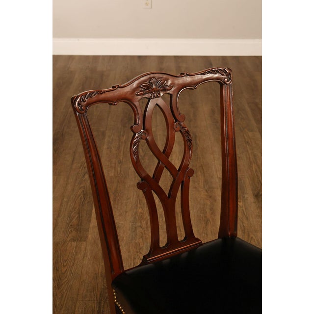 Kindel Chippendale Style Set of Six Mahogany Dining Chairs For Sale - Image 9 of 18