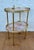 Gold Mid-Century Brass and Fiberglass Two Tier Side Table, 1960 For Sale - Image 8 of 11