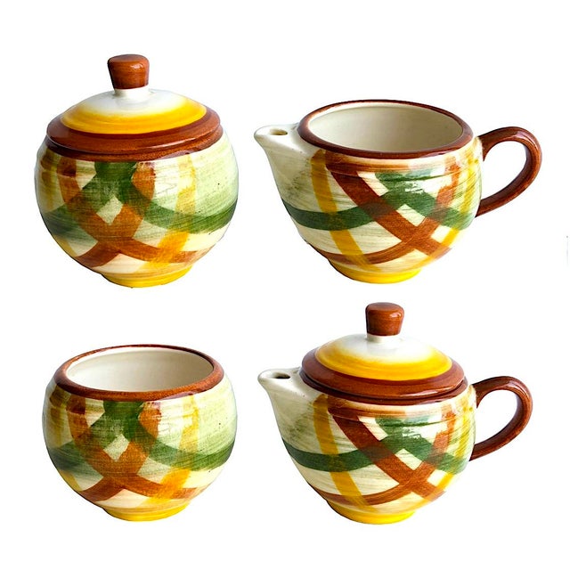 1940s Vernon Kilns/Vernonware Homespun Dinnerware, 9 Pieces For Sale In Miami - Image 6 of 14