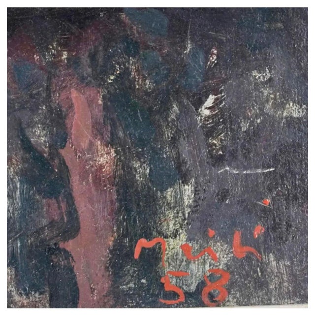 Roger Mühl, Roger Muhl Fauvist Still Life Cactus Ecole de Paris French Oil Painting Paques, 1958 For Sale - Image 12 of 14