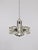 Crystal Glass Flower Pendant attributed to Sische, Germany, 1970s For Sale - Image 9 of 18